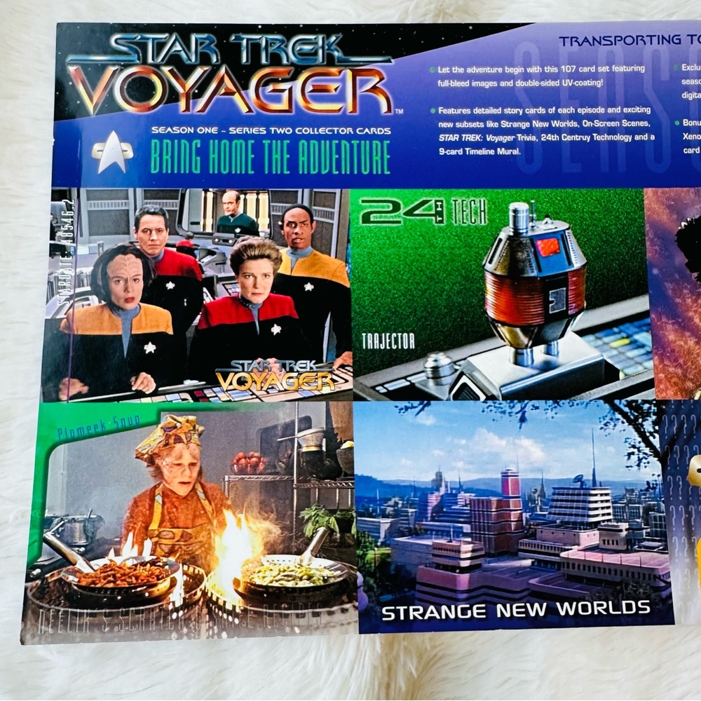๐ STAR TREK 1995 TRADING CARDS ๐ฅ NEXT GENERATION SEASON 1 ๐ฅ 5 UNCUT PROMO - Picture 4 of 6